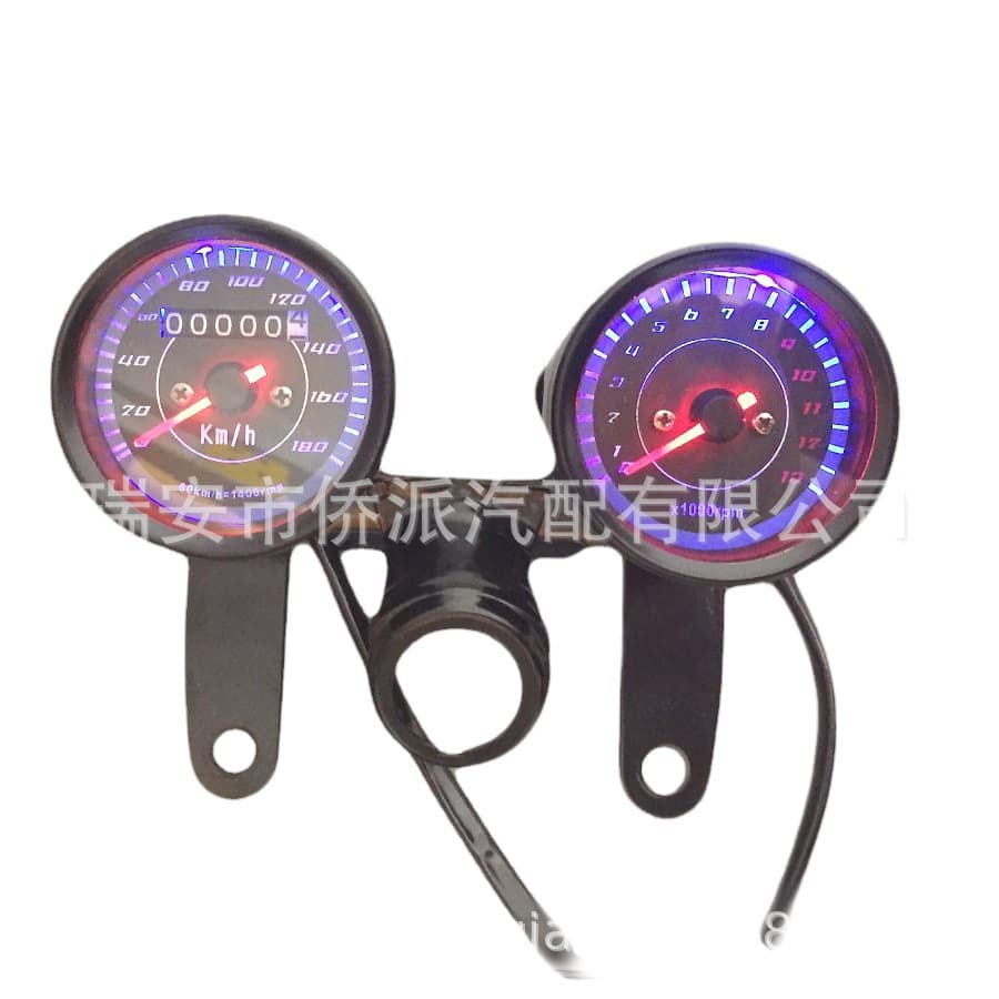 CG125 Motorcycle Instrument Set Assembly Retro Pointer Tachometer Modification Mechanical Odometer for Large Displacement