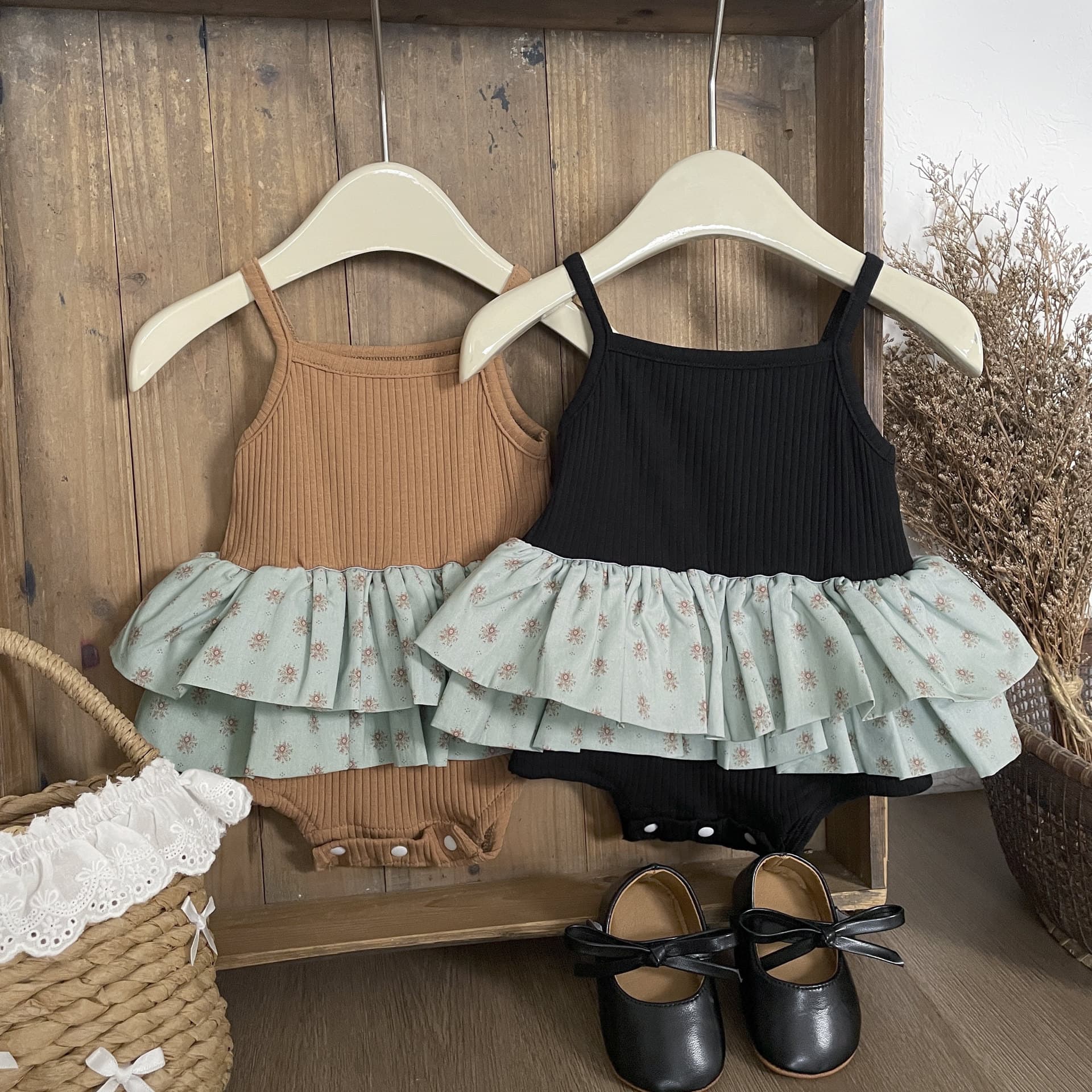 Korean style baby fashionable suspender dress summer thin casual baby girl super cute princess one-year-old dress