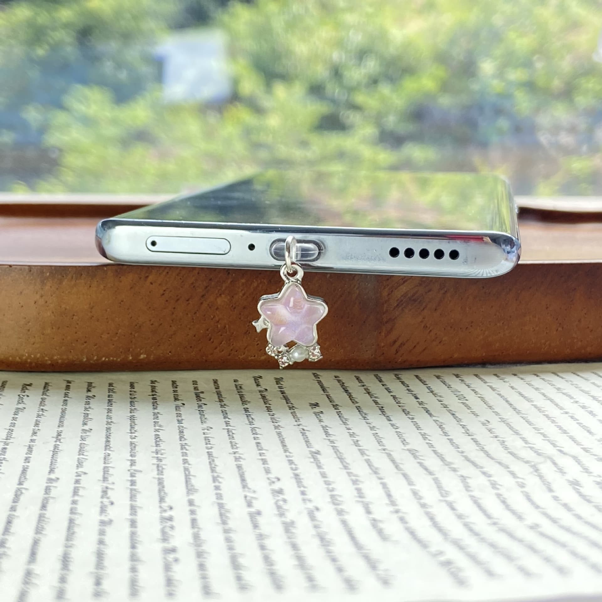 Pink Star Girl Series Dust Plug Type-C New Year Tablet All-in-One Anti-Dust Earphone Plug Android