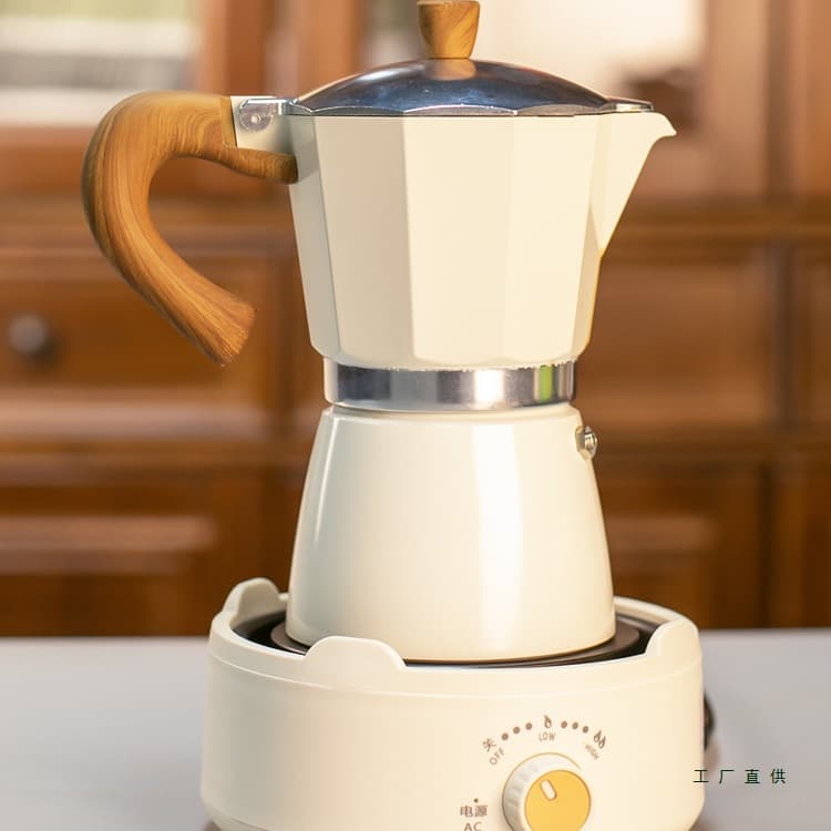 Moka pot office mini pour-over coffee maker set home single valve electric brewing extraction coffee set