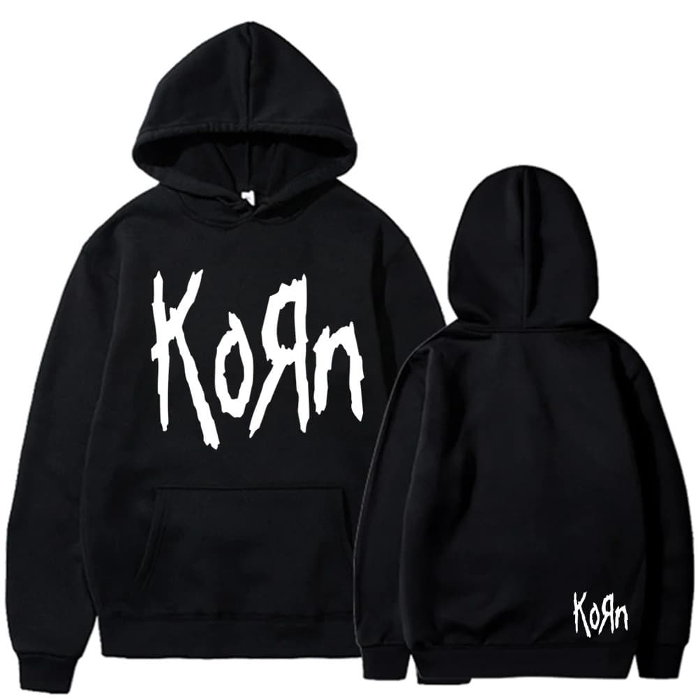 Long time Korn Rock Band Letter Hoodie Men Women Hip Hop Harajuk