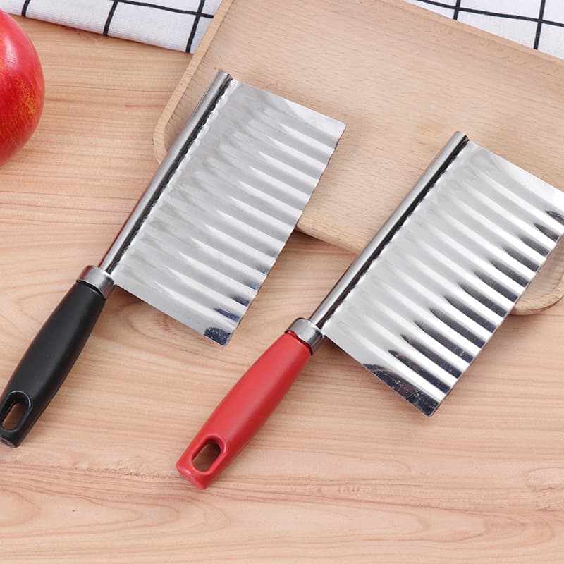 Kitchen Multi-functional Vegetable Cutter, Wave-shaped Potato Slicer, Stainless Steel French Fry Maker
