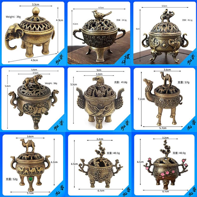 Chinese Alloy Incense Burner, Home Use Incense Coil Tray, No Adhesive Powder Needed, Antique Style Aromatherapy Burner, Creative Decorative Piece for Incense Ritual