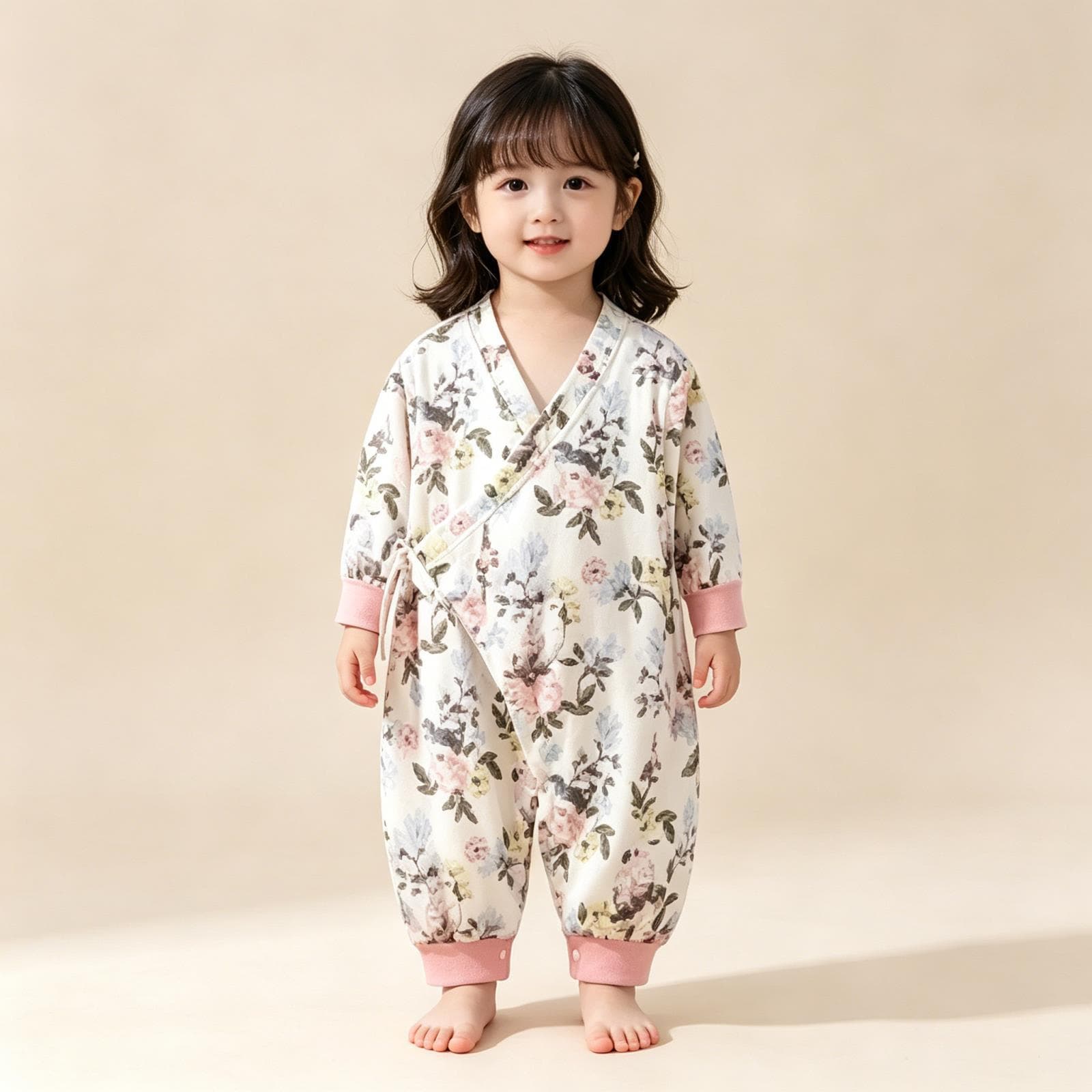 Newborn Baby Romper Infant Bodysuit Butterfly Suit Cotton Knit A-Class Spring Autumn Hatching Outfit Monk Style