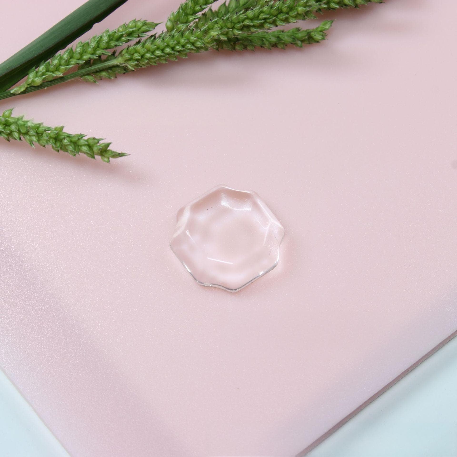 Nail Art Transparent Glass Color Chart Bean Display Card Semi-Solid Sample Nail Tips for Nail Salon Color Board Solid Nail Tips