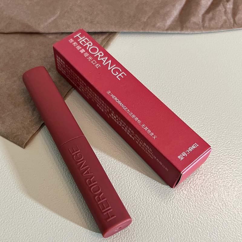 Clearance Sale HERORANGE~ Saturated Velvet Matte Slim Lipstick Velvet Rabbit Year Limited Edition True Red Lipstick