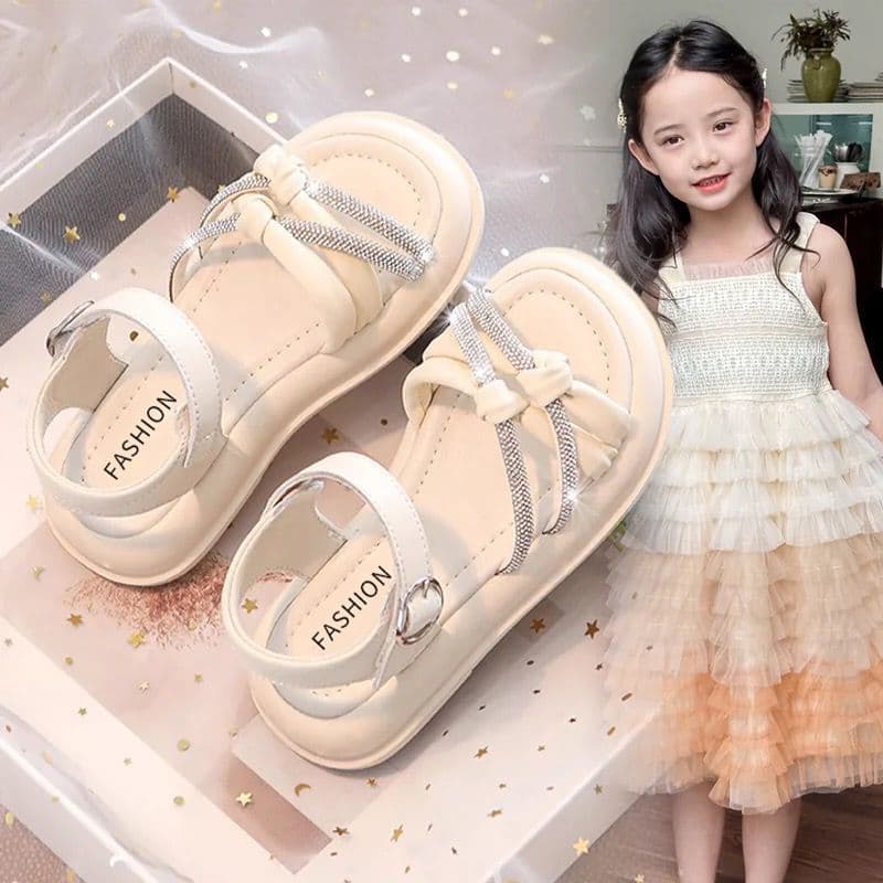 Girls' Summer New Children's Princess Sandals Toddler Little Girl Casual Roman Shoes Baby Soft Sole Shoes