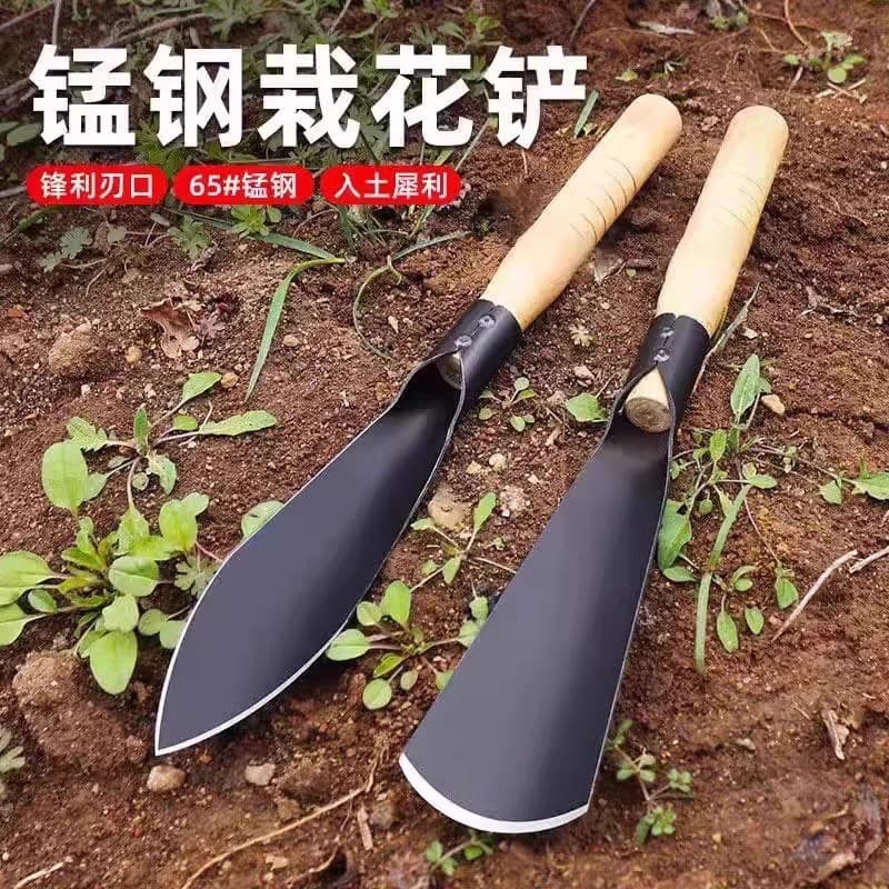 Multifunctional Manganese Steel Shovel for Home, Outdoor Wild Vegetable Digging, Gardening Shovel, Flat Shovel, Pointed Shovel, Flower Planting Shovel, Gardening Tool