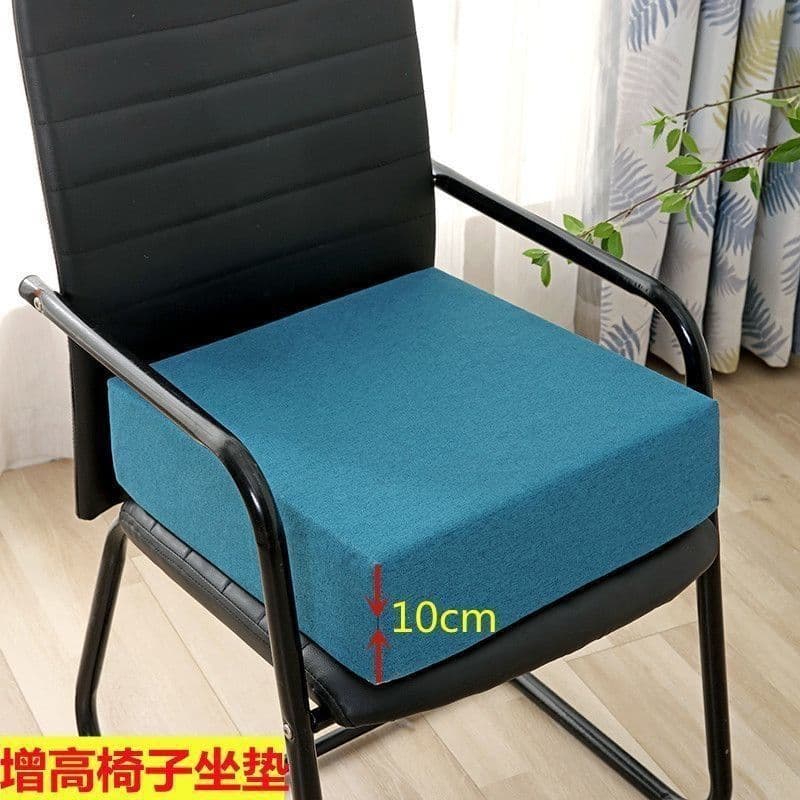 Removable washable seat cushion, high-density sponge butt pad for office, student, teacher long sitting, height-increasing chair mat, butt cushion