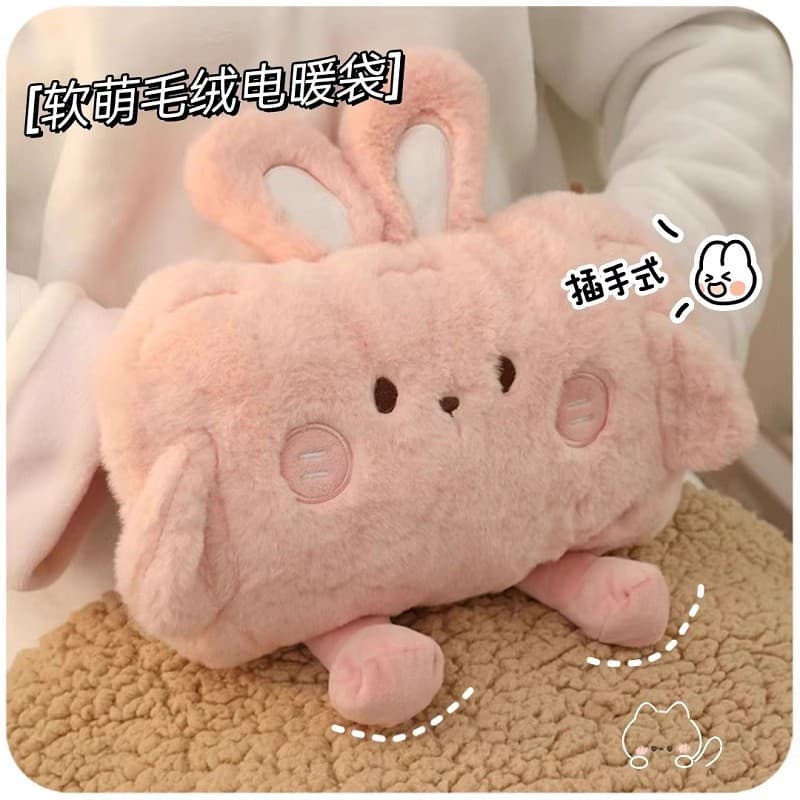 2025 New National Standard Hot Water Bag Charging Type Hot Water Bottle Winter Fast Heating Explosion-Proof Hand Warmer Cartoon Electric Heating Bag Manufacturer