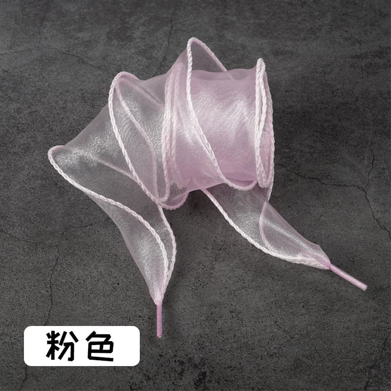 Fairy Wave Curly Shoelaces Silk Organza Shoelaces Compatible with German Training Air Force One Canvas Shoelaces One Pair
