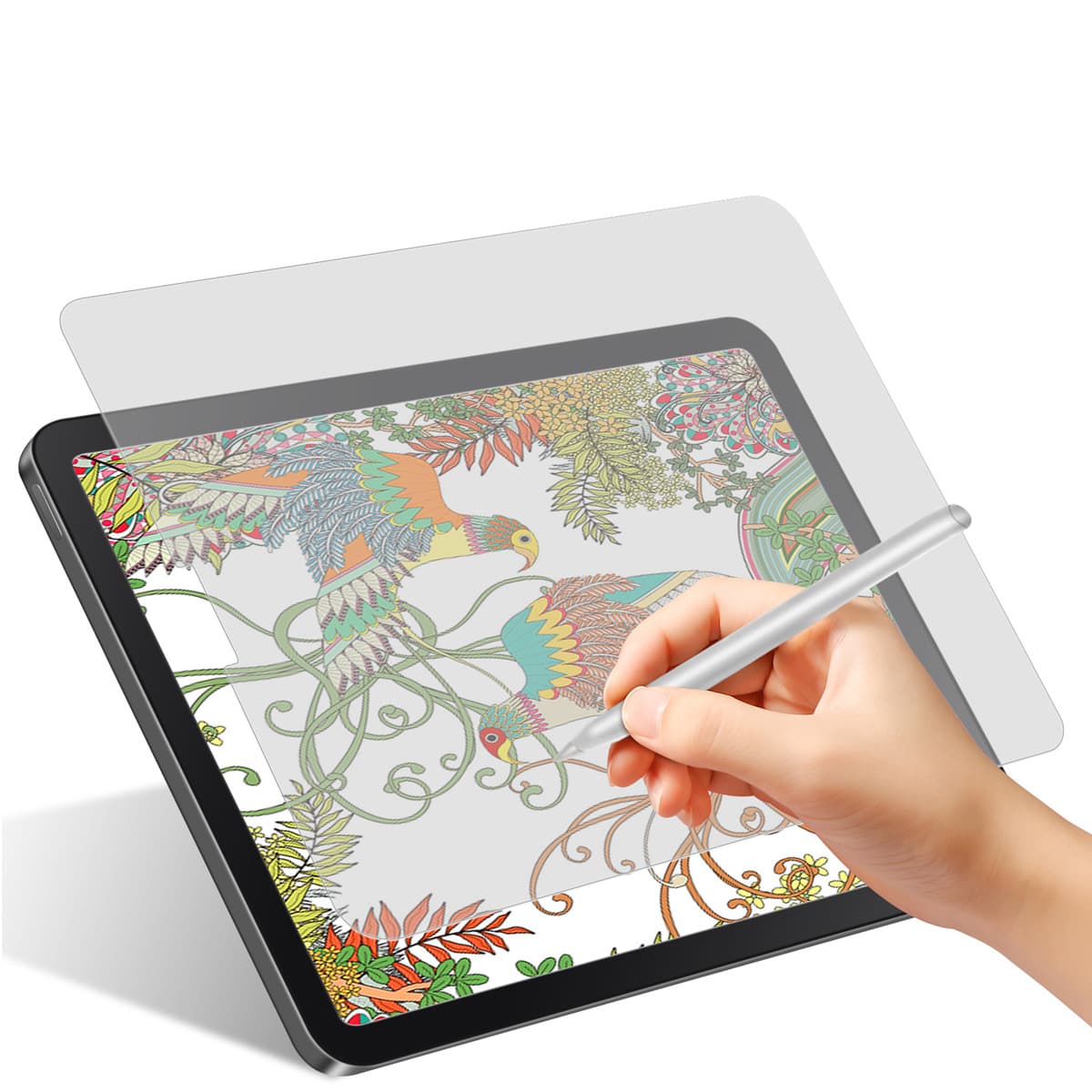Japanese second-generation detachable magnetic paper-feel writing film for iPad Pro 11, Kent Paper Air 5/6, and 12.9/10.2-inch models.