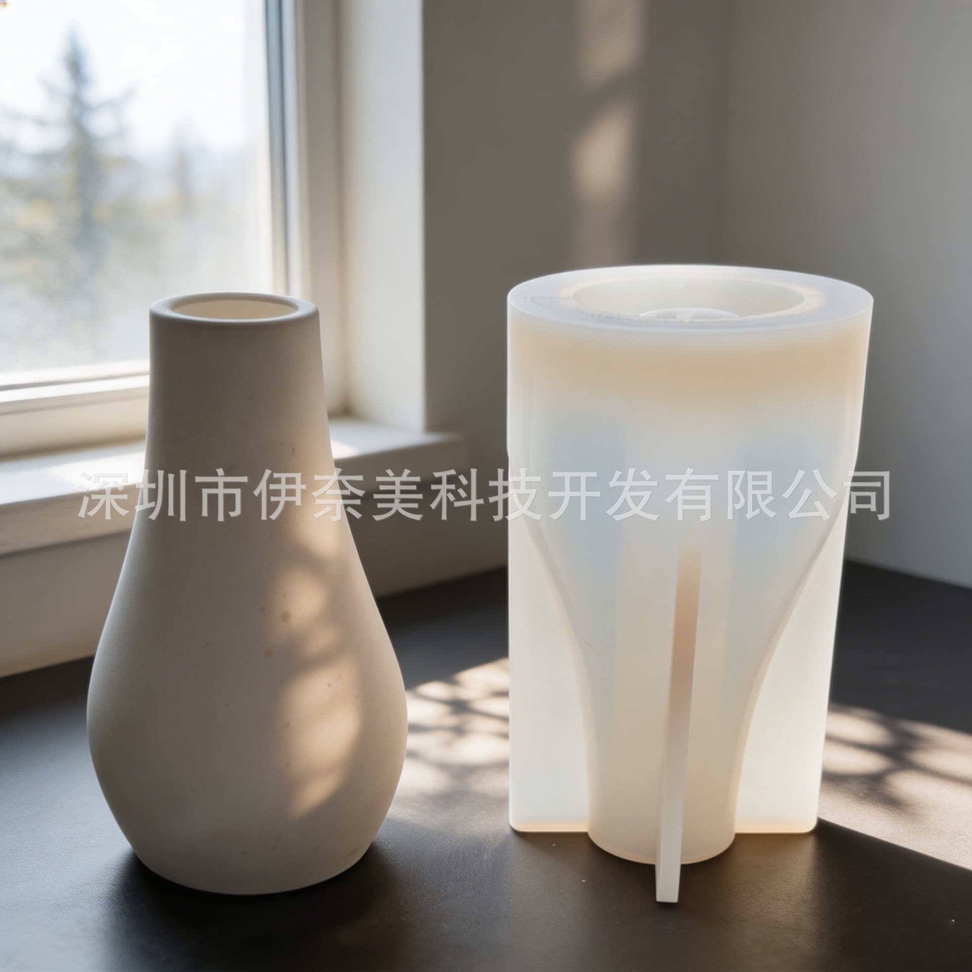 Amazon Creative Gift Resin Vase Mold Jade Pure Bottle Ornament Silicone Mold DIY Handmade Plaster Vase
