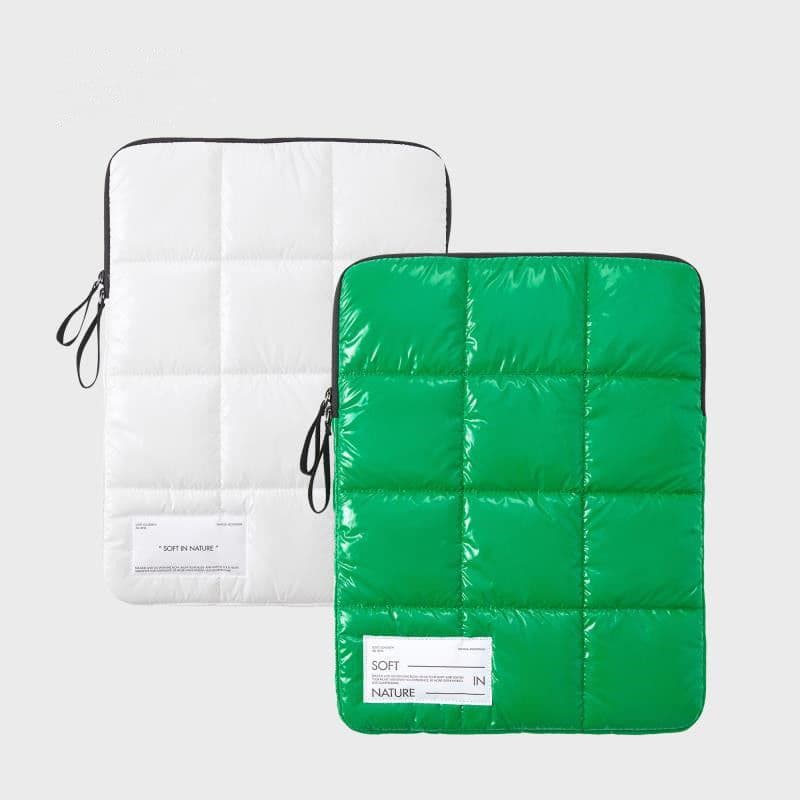 Ins Korean Thickened Cotton-Padded Soft Sleeve Filled Cotton Shockproof Notebook 13-inch 15-inch Computer Bag Protective Case