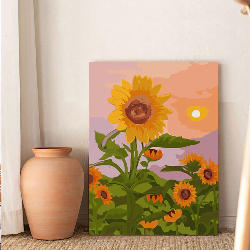 DIY Digital Oil Painting Hand-Filled Color Painting Without Frame, Cross-Border E-commerce Amazon FBA Wholesale Decorative Art