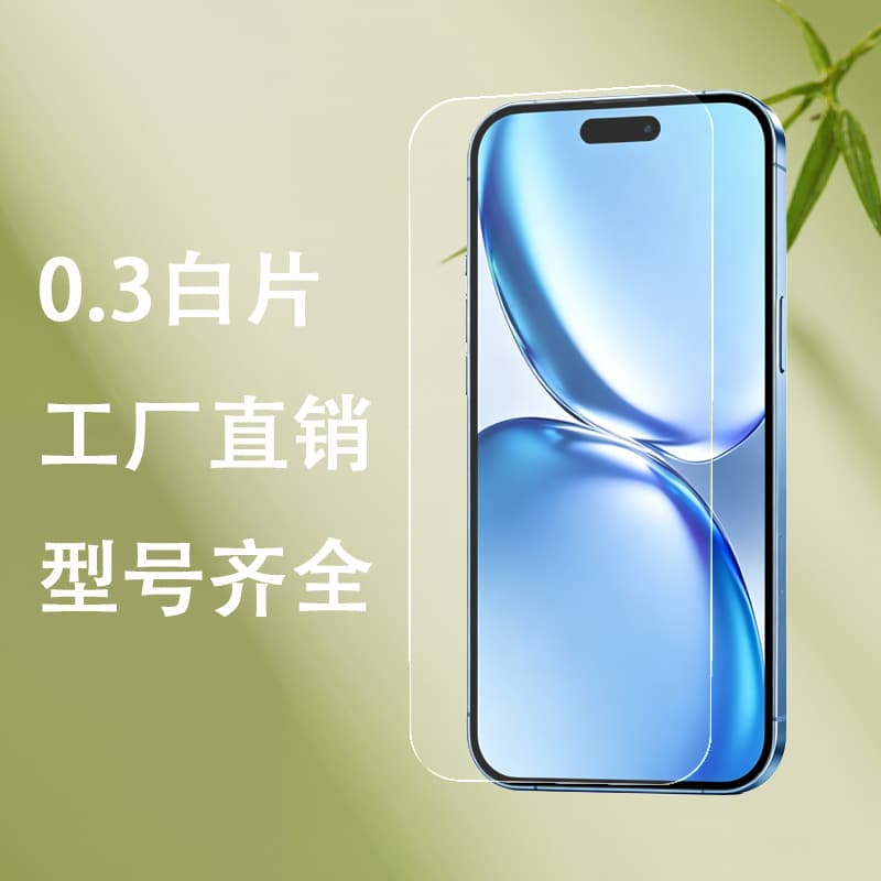 Compatible with Apple iPhone 17 Pro Max Tempered Glass Screen Protector, iPhone 16 Pro Max, 14 Pro/15 Pro/13 White Sheet