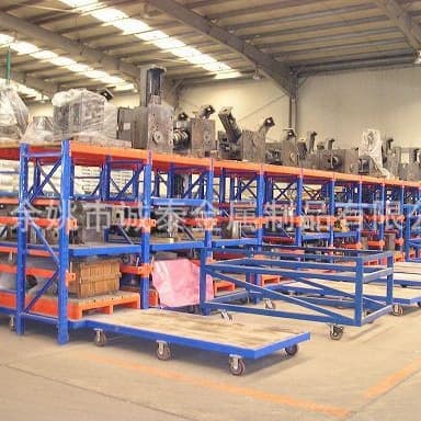 Huzhou Full-Open Drawer Heavy-Duty Mold Rack Workshop Mold Storage Rack Injection Mold Rack Channel Steel Rack