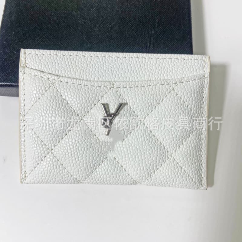 Factory in-stock direct wholesale caviar card holder trendy brand luxury Xiangxiangjia YSL monogram crocodile pattern leather light luxury