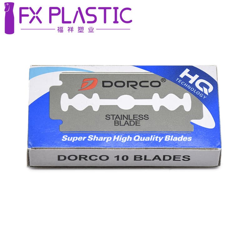 Cross-border stainless steel double-sided blade, double-edge shaving razor, vintage style 10 blades, classic manual razor blades