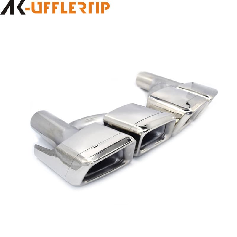 Mercedes-Benz W212 W204 CLS E300 C300 C-Class 63 Quad-Outlet Stainless Steel Tailpipe