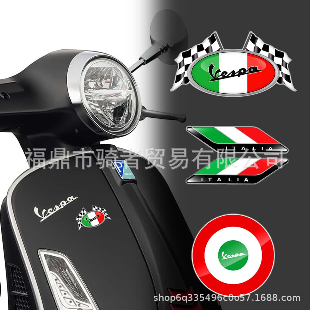 Vespa Reflective Stickers for Motorcycle Custom Decals Helmet Stickers Body Graphics