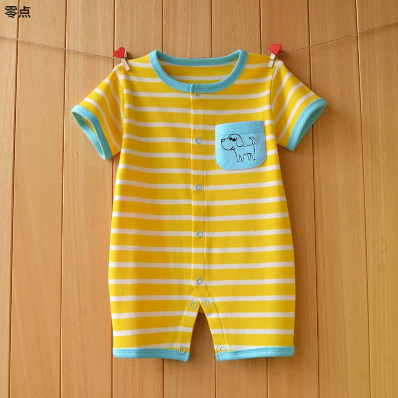 Baby Summer Thin Bodysuit Sleepwear Cotton Infant Baby Set 0-12 Months Super Cute Romper