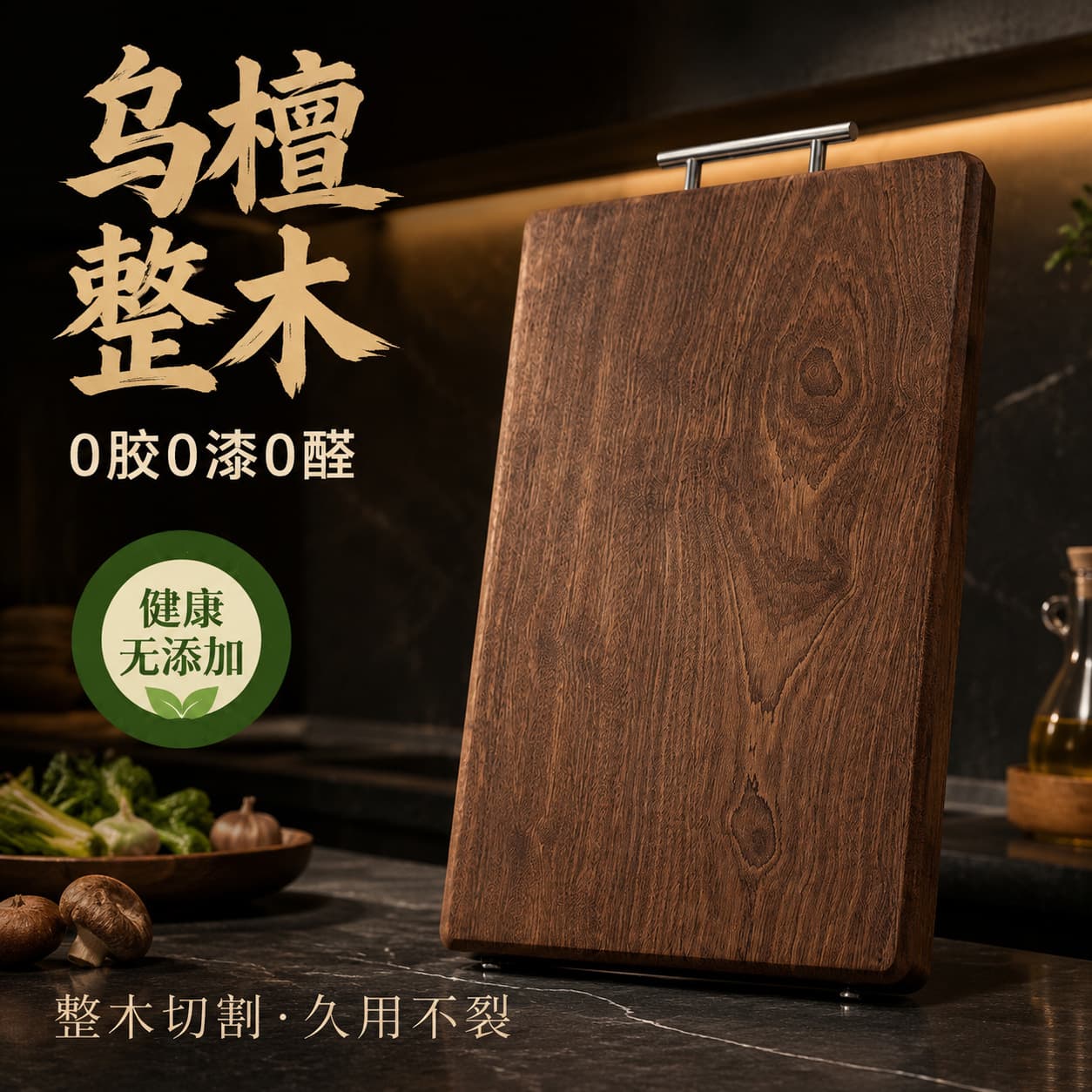 Wutan Wood Food-Grade Cutting Board Solid Wood Antibacterial Anti-Mold Kitchen Tool Wooden Chopping Board