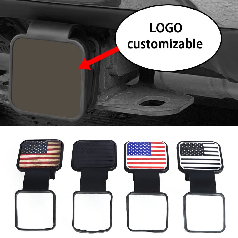 Cross-border Auto Modification Parts Trailer Hitch Dust Plug Square Hole Protective Cover 2-Inch Tow Cover