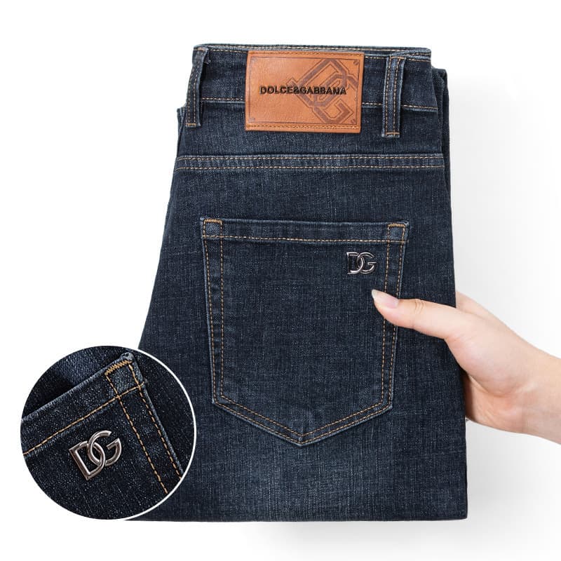 Guangzhou Xintang Men's Jeans Korean Style Slim Fit Tapered Leg Cross-border Trade High Quality European Style Autumn Winter New Trendy Pants