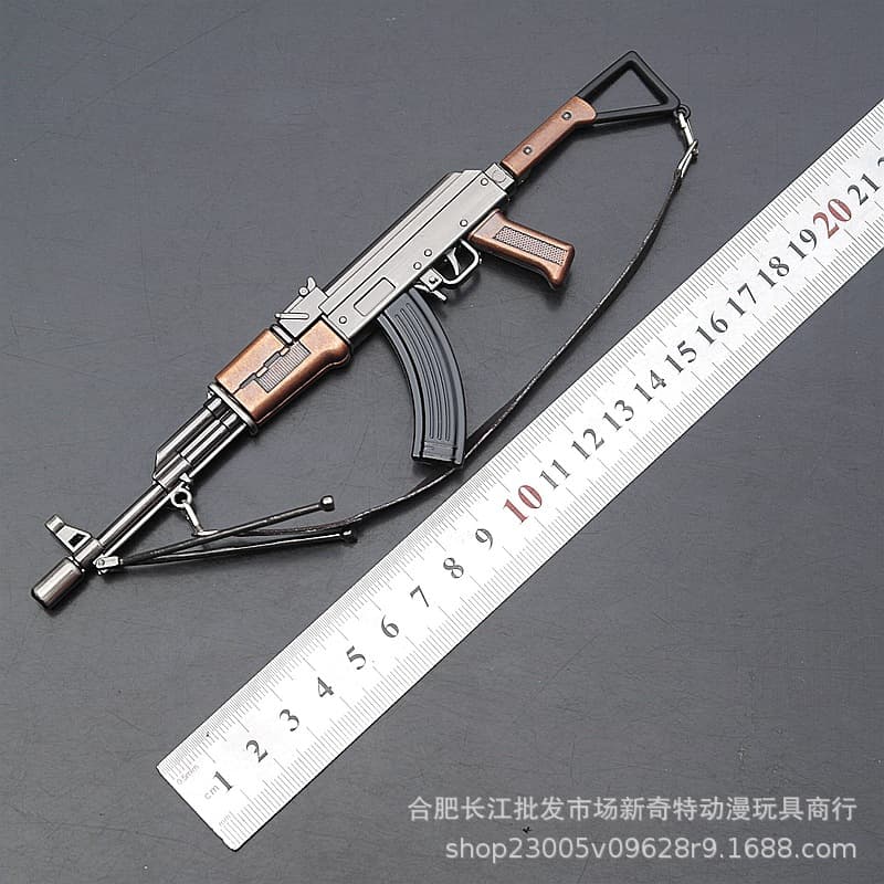 Chicken Dinner Weapon Model Domestic Type 56 AK, Type 81 Rifle, RPK, Uzi Metal Miniature Model Prop Collectible