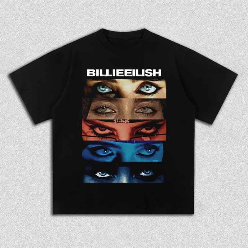 [Cross-border European style] Billie Eilish Y2K graphic 100% cotton unisex shirt