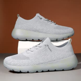 Jinjiang Cross-Border Slip-On Sneakers, Breathable Soft Sole Couple Shoes, Cloud-Like Knitted Casual Walking Shoes for Men