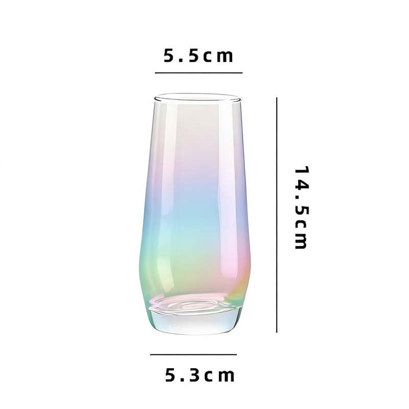 Glass Mojito Cocktail Glass Long Drink Highball Glass Household Water Cup Milk Beverage Cup Cold Drink Juice Cup
