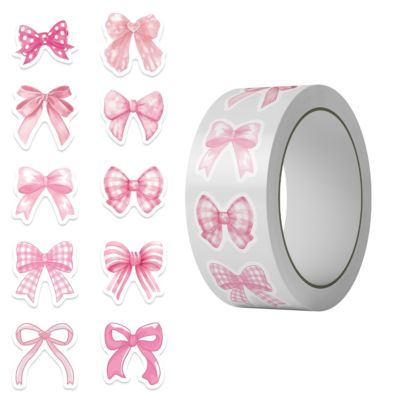 [Factory Direct] Cross-border Best-selling Cartoon Sticker Roll Collection, Creative Decorative Stickers for Scrapbooks and Kids' Reward Stickers