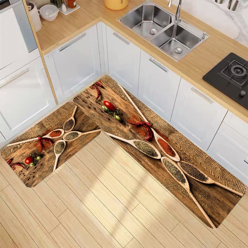 Cross-border kitchen mat long strip water-absorbent bathroom foot mat simple home kitchen carpet Amazon bestseller