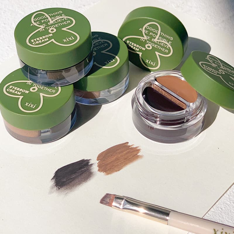 xixi long-lasting shaping eyebrow cream eyeliner eyebrow makeup pen two-in-one waterproof non-smudge eyebrow drawing artifact for beginners