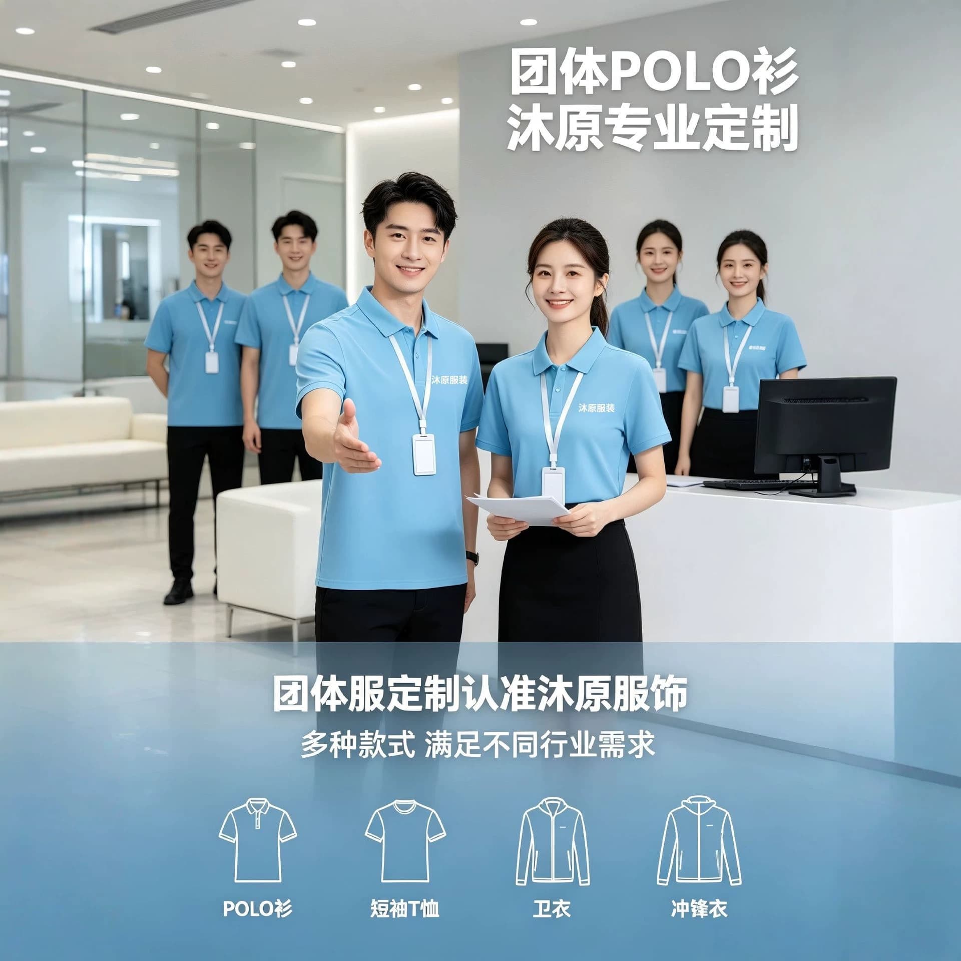 In Stock Custom Polo Shirts Corporate Workwear Simple Work Polo Shirts Custom Loose Polo Shirts Workwear