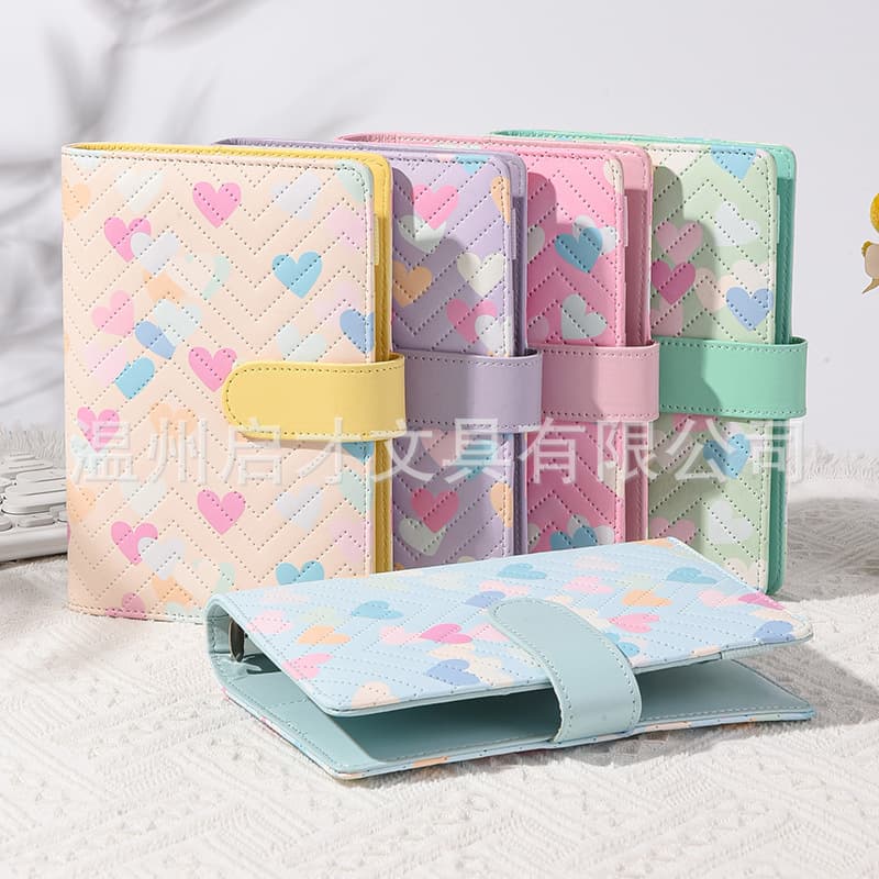 New Cross-border A6 Amazon Creative PU Notebook Cash Budget Planner Loose-leaf Financial Journal Custom