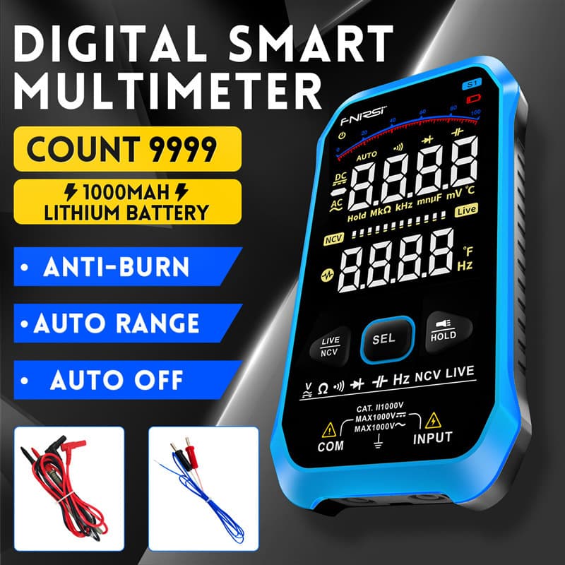 FNIRSI S1 multimeter digital high-precision fully automatic portable burn-proof digital display meter for electricians
