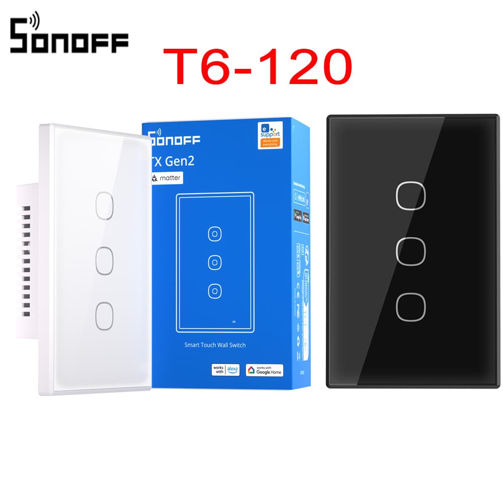 SONOFF T6 TX Gen2 smart touch switch panel 120 type American switch