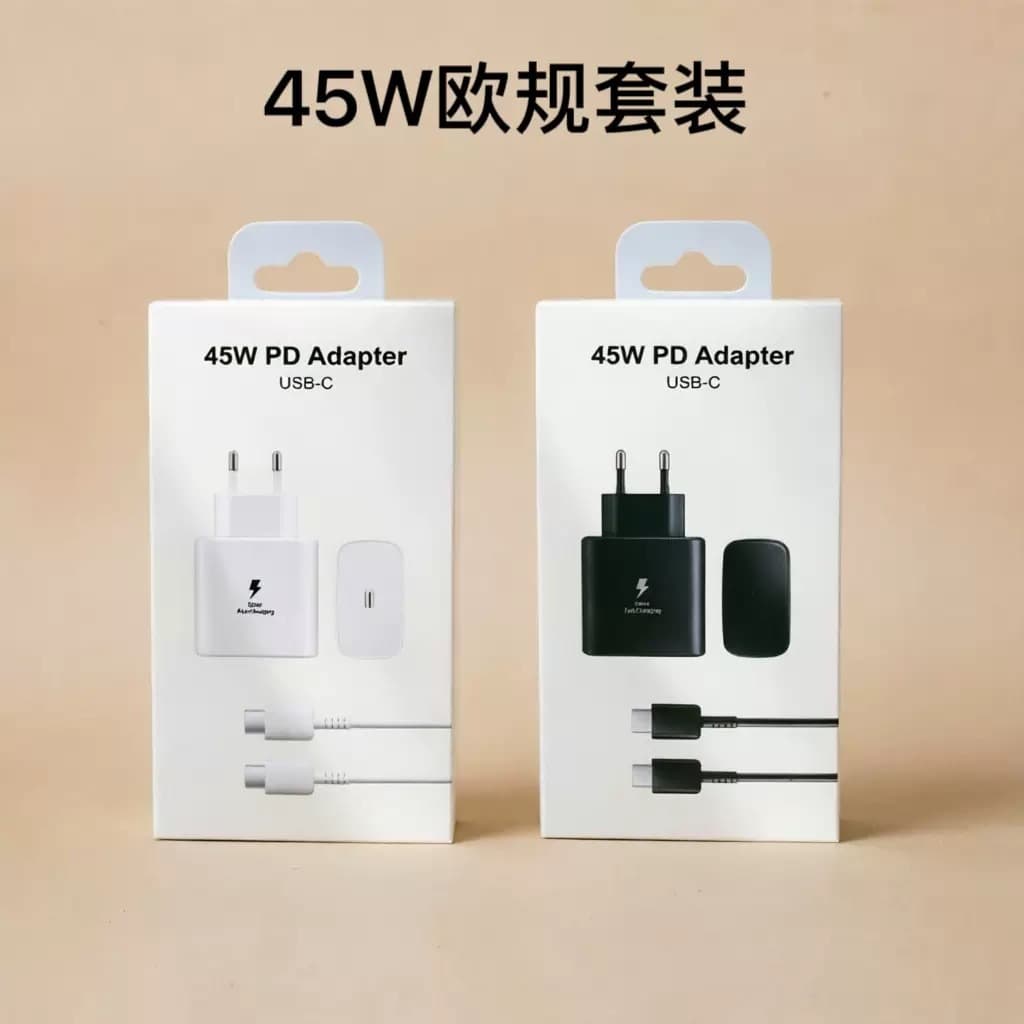 Cross-border Hot 65W Fast Charger Compatible with Samsung 45W Charger Original US/EU Multi-Port Charging Head