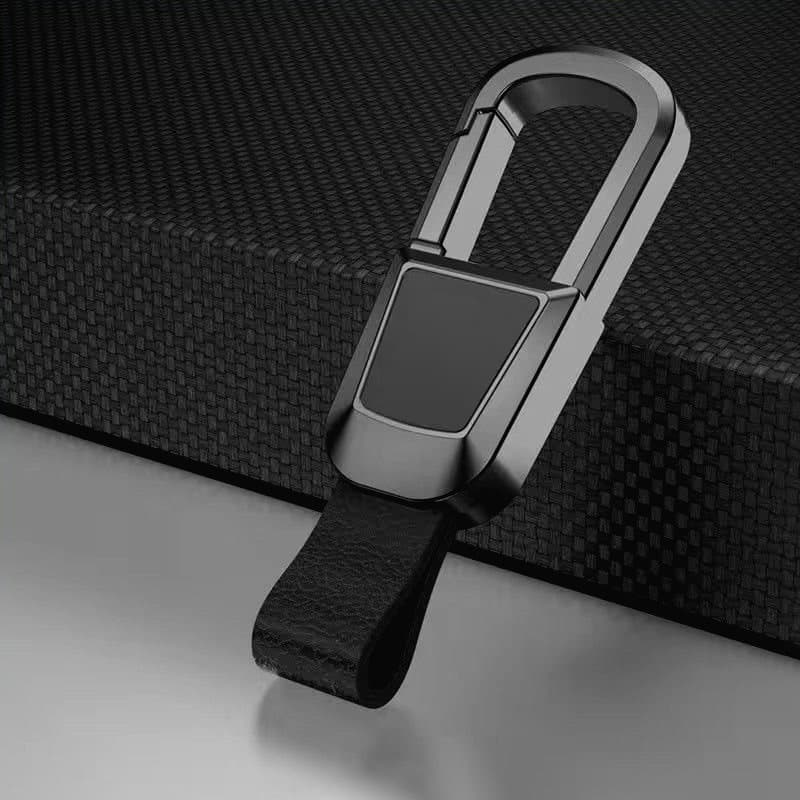Men's Car Keychain Waist Clip Key Holder Premium Leather Keychain with Engraved Car Logo and Phone Anti-Loss Feature
