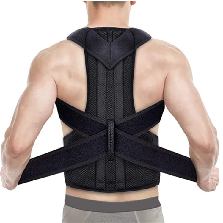 Adult back and shoulder fixation belt with support steel plate
