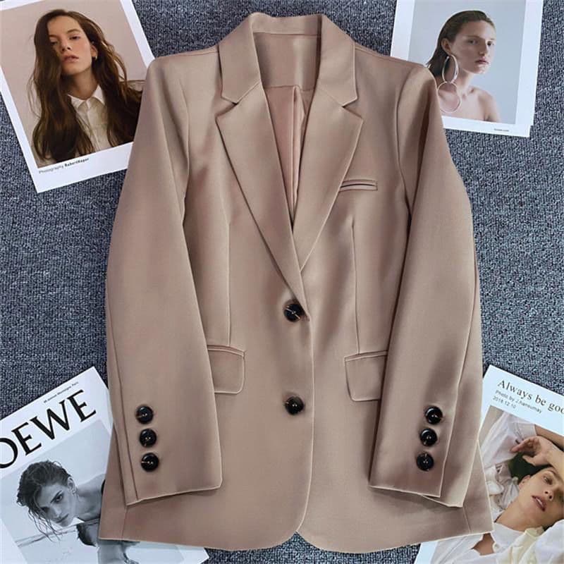 Spring and Autumn new style black women's small blazer women's Korean style casual this year's popular high-end temperament suit trend