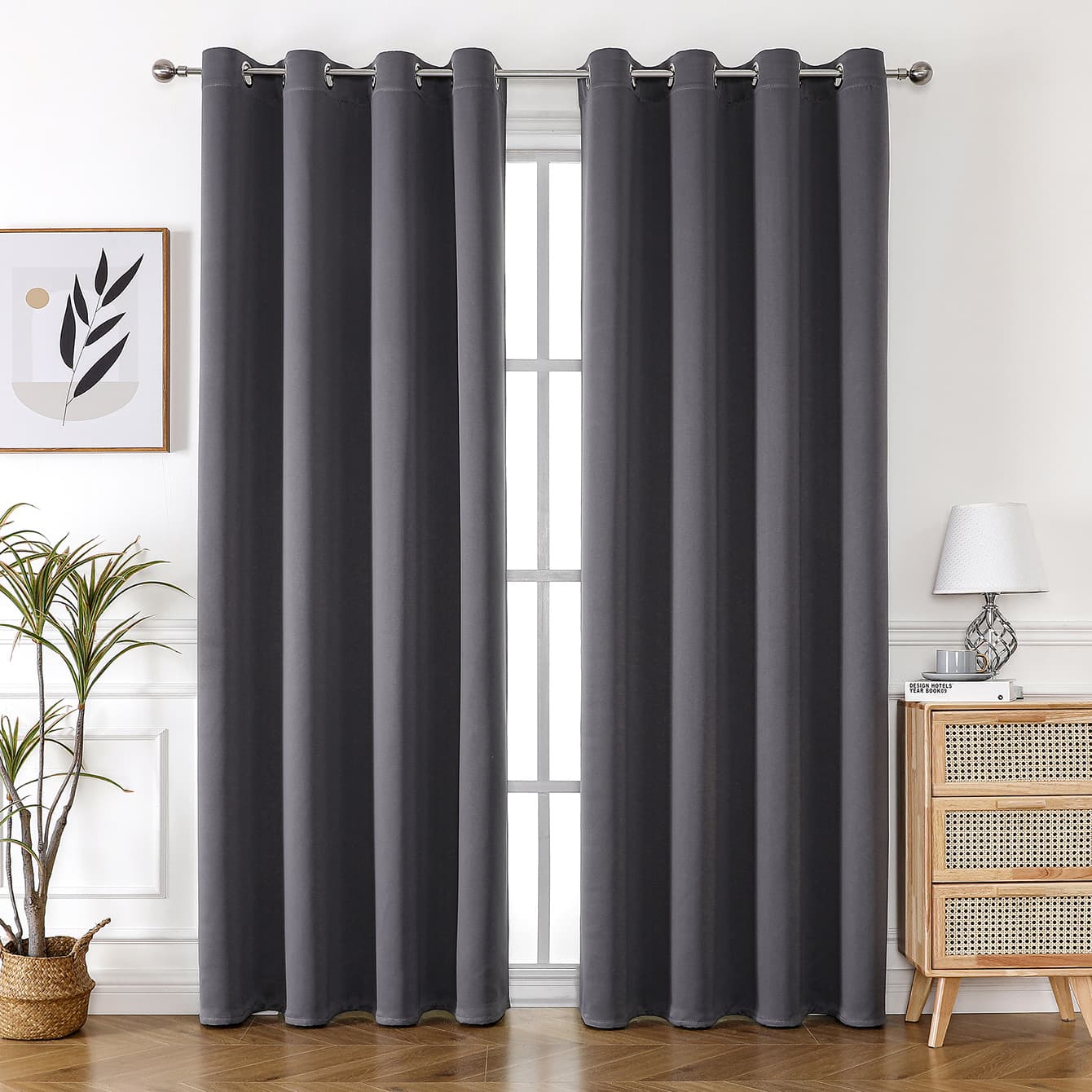 Cross-border exclusive supply for Amazon foreign trade, high-precision blackout matte fabric finished curtains, wholesale curtains