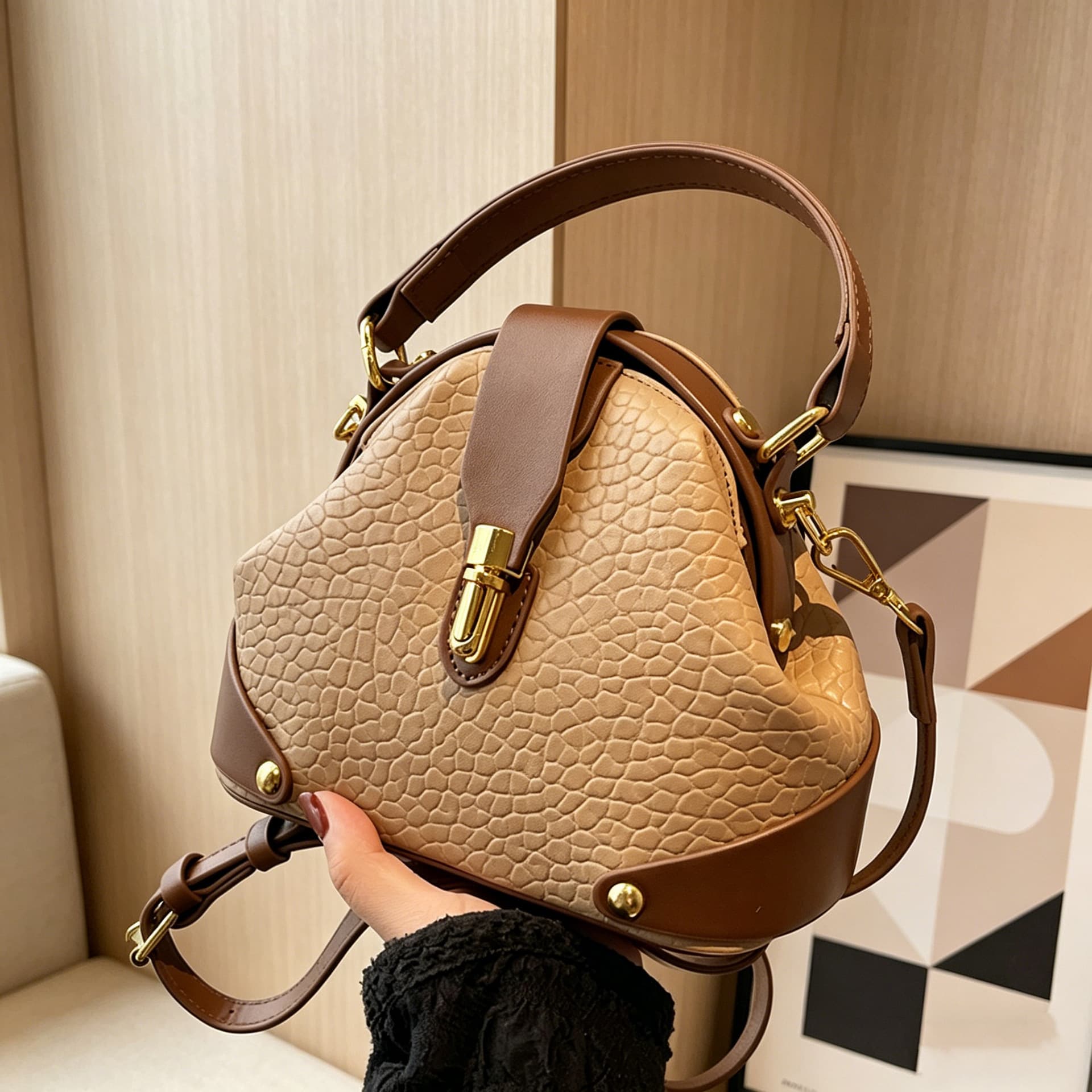 Women's Bag Korean Niche Crossbody Bag Commuter Bag Handbag Small Tote Exquisite Light Luxury Premium Sense Women's Bag