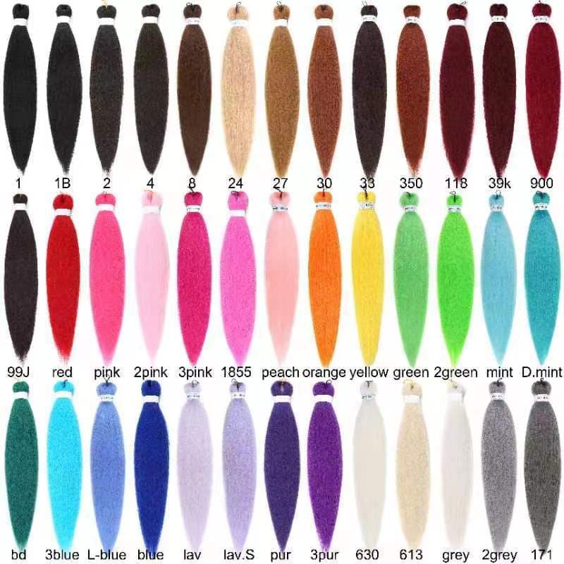 EZ Big Braid Low-Temp Filament EASY BRAID 26-inch 90g PVC Low-Temp Flame-Retardant Synthetic Colorful Big Braid