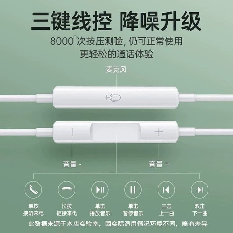 Official Genuine Wired Earphones for Huawei Mate60 Pro Mate60 Original Type-C Digital Audio 696