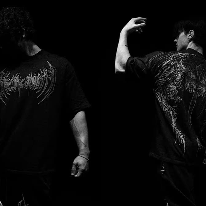 2025 Cross Evil Cross Print Short Sleeve T-Shirt Summer Versatile Round Neck Men's Top Hot Selling Wholesale