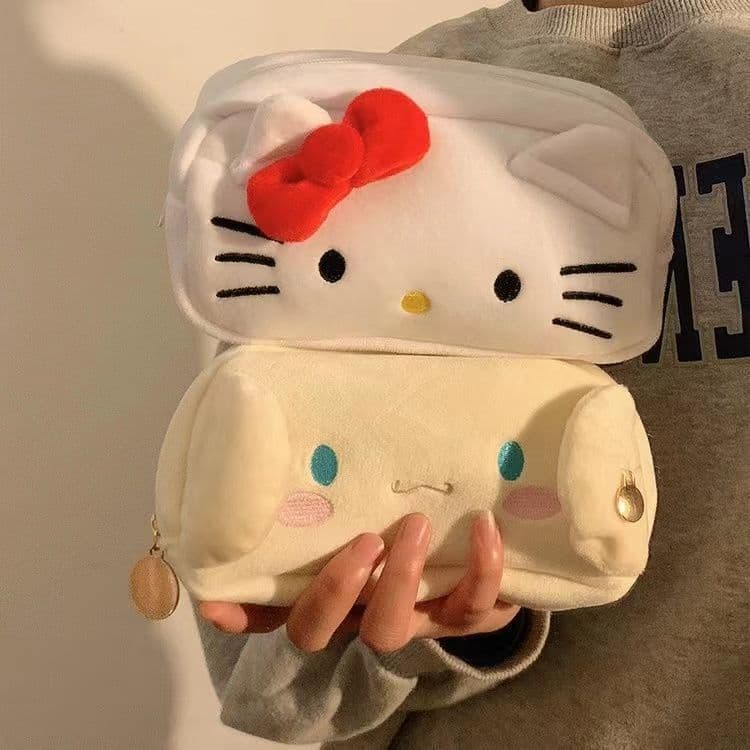 Little Red Book Hello Kitty limited edition Korean-style pencil case, Instagram large capacity cartoon storage bag, student stationery pouch organizer